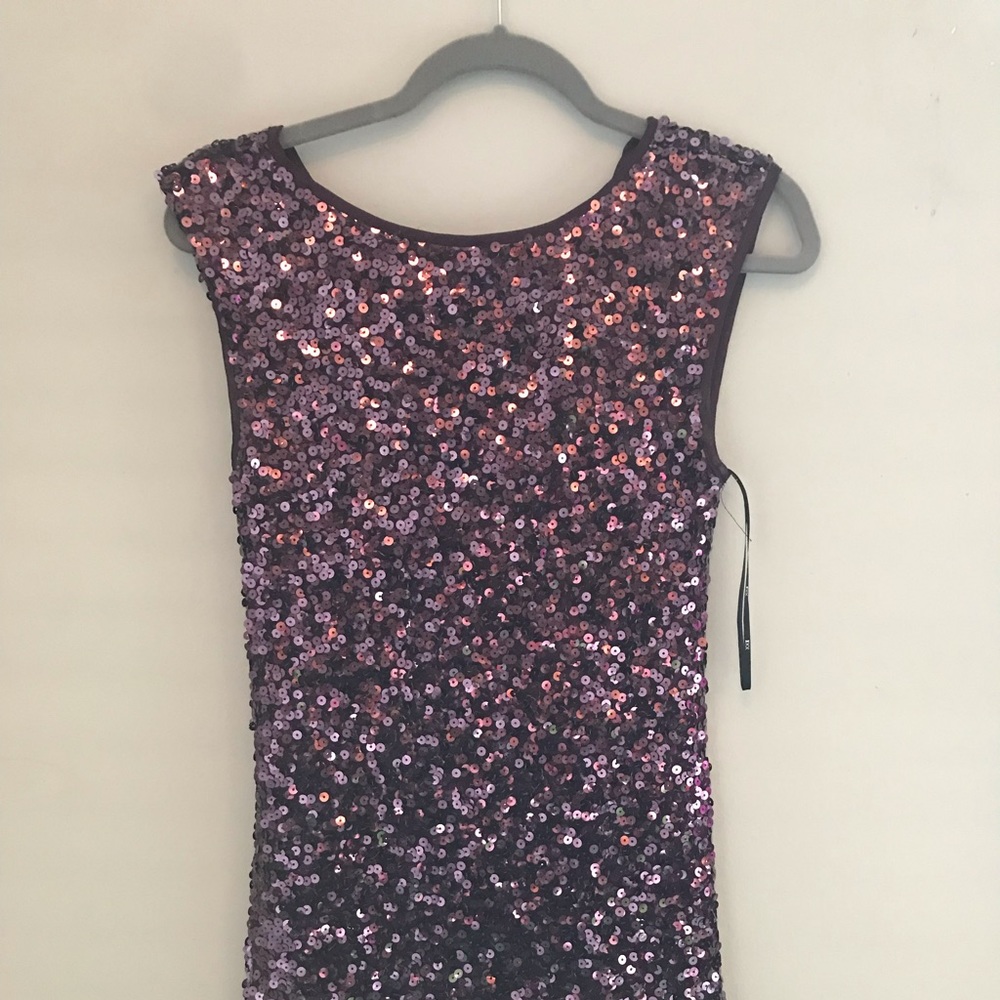Purple sequin Shift Dress